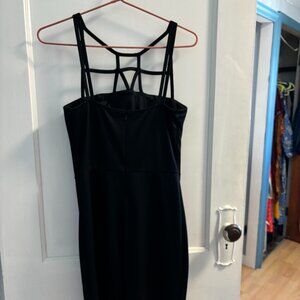 Guess Black Strappy Cocktail Dress